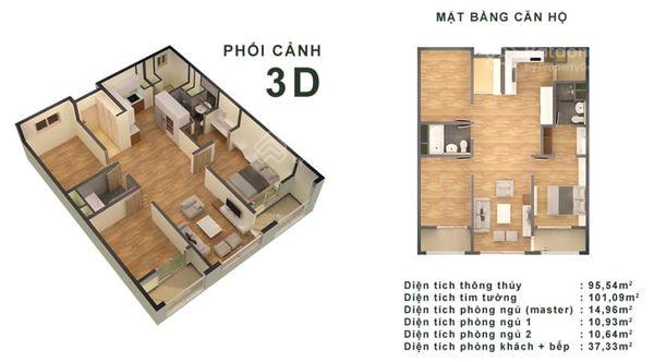 thiết kế chuẩn hàn quốc tòa ct2